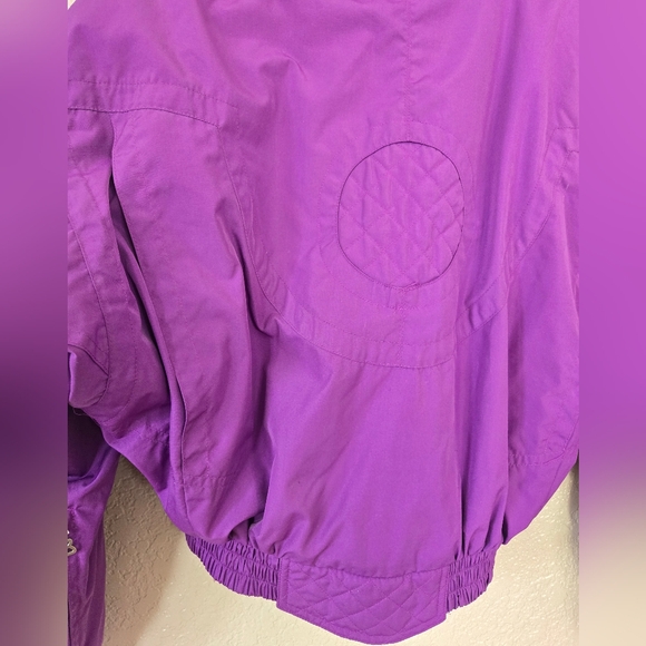 Vintage BOGNER Helicopter Ski Jacket Size women's 8 purple retro Aviation - Picture 6 of 11